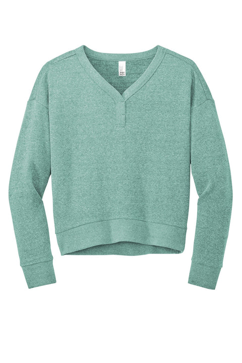 District DT1312 Women's Perfect Tri Fleece V-Neck Sweatshirt