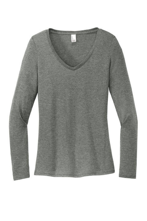 District DT135 Women's Perfect Tri Long Sleeve V-Neck Tee