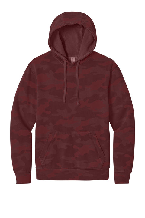 District DT2200C Wash Camo Fleece Hoodie