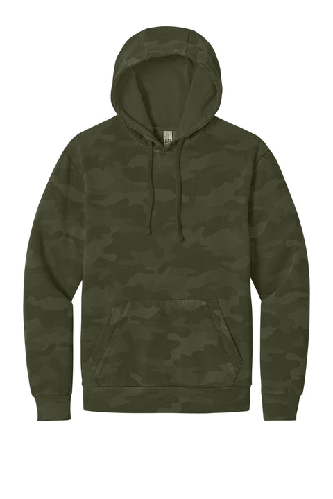 District DT2200C Wash Camo Fleece Hoodie