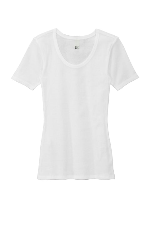District DT6020 Women's V.I.T.Rib Scoop Neck Tee