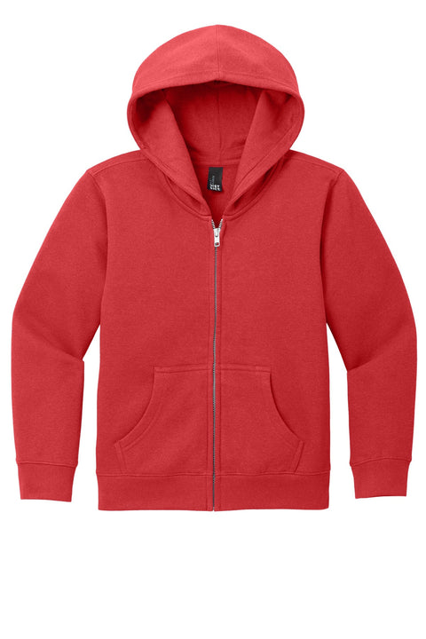 District DT6102Y Youth V.I.T. Fleece Full-Zip Hoodie