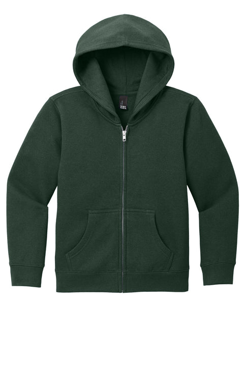 District DT6102Y Youth V.I.T. Fleece Full-Zip Hoodie