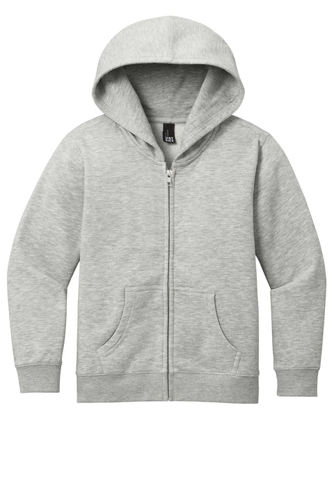 District DT6102Y Youth V.I.T. Fleece Full-Zip Hoodie