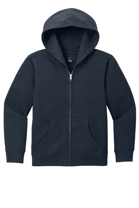 District DT6102Y Youth V.I.T. Fleece Full-Zip Hoodie