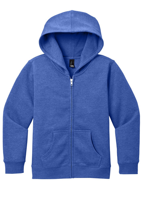District DT6102Y Youth V.I.T. Fleece Full-Zip Hoodie