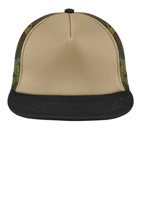 District DT624 Flat Bill Snapback Trucker Cap
