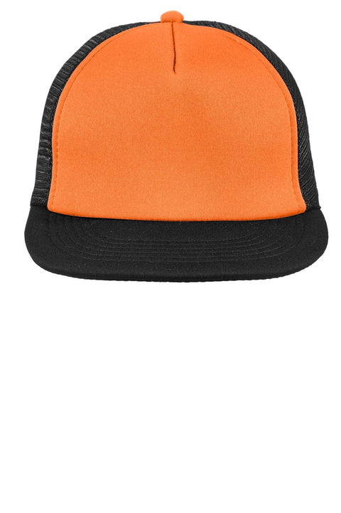 District DT624 Flat Bill Snapback Trucker Cap