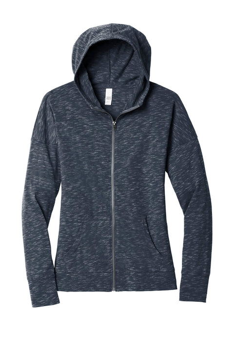 District DT665 Women's Medal Full-Zip Hoodie