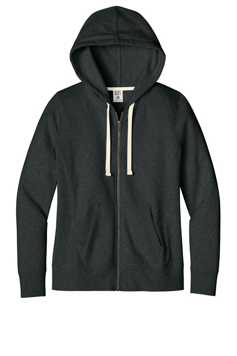 District DT8103 Women's Re-FleeceFull-Zip Hoodie