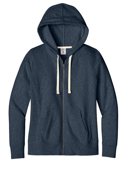 District DT8103 Women's Re-FleeceFull-Zip Hoodie