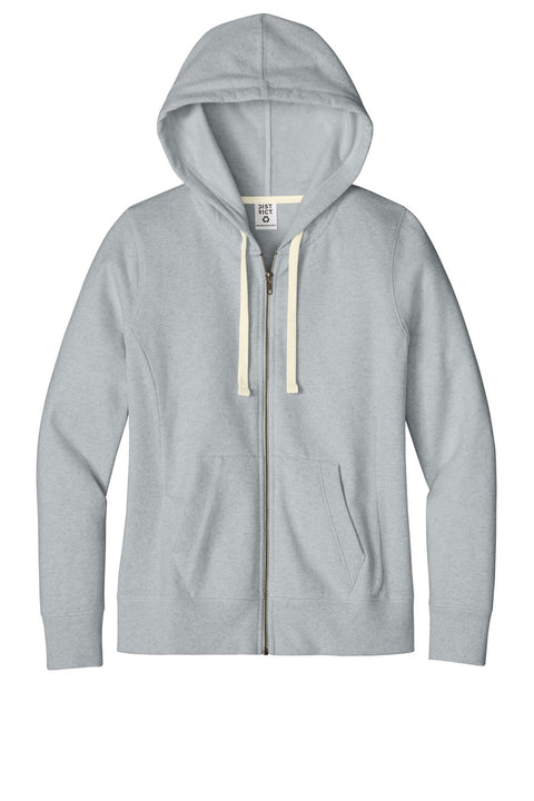 District DT8103 Women's Re-FleeceFull-Zip Hoodie