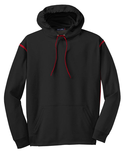 Sport-Tek F246 Tech Fleece Colorblock Hooded Sweatshirt