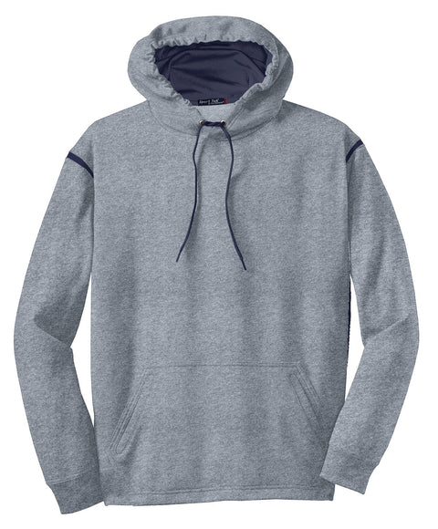 Sport-Tek F246 Tech Fleece Colorblock Hooded Sweatshirt