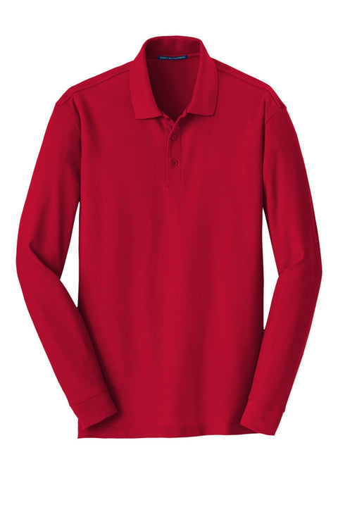 Port Authority K100LS Long Sleeve Core Classic Pique Polo