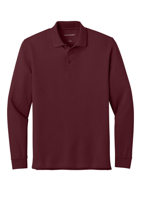 Port Authority K200LS Wearever Signature Pique Long Sleeve Polo