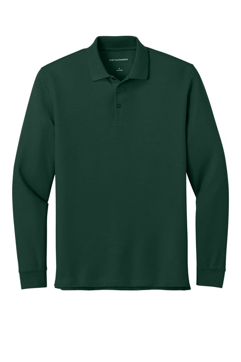 Port Authority K200LS Wearever Signature Pique Long Sleeve Polo