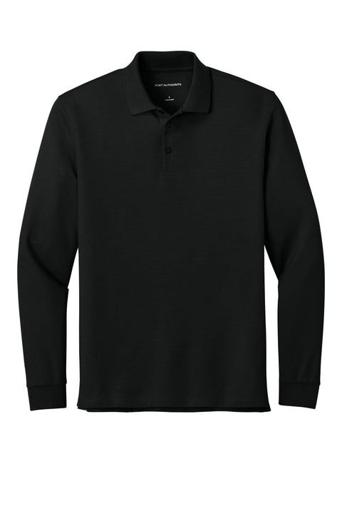 Port Authority K200LS Wearever Signature Pique Long Sleeve Polo
