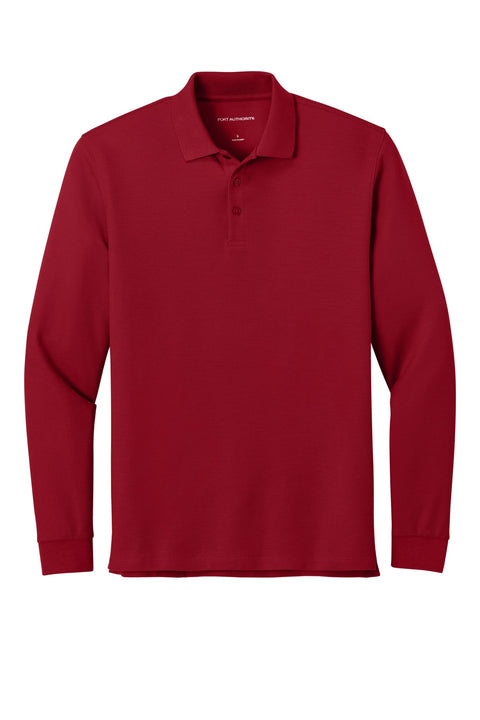 Port Authority K200LS Wearever Signature Pique Long Sleeve Polo