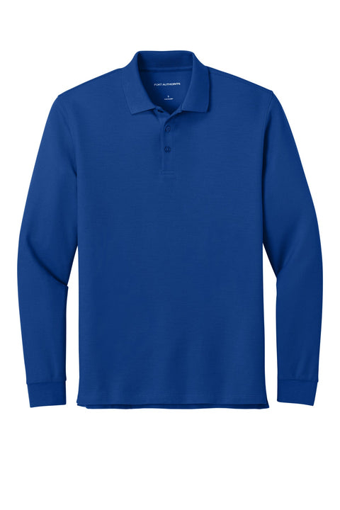 Port Authority K200LS Wearever Signature Pique Long Sleeve Polo