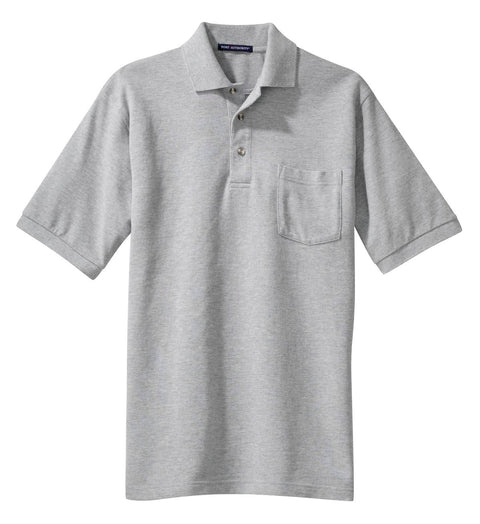 Port Authority K420P Heavyweight Cotton Pique Polo with Pocket