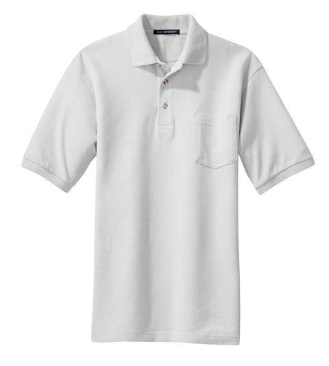 Port Authority K420P Heavyweight Cotton Pique Polo with Pocket