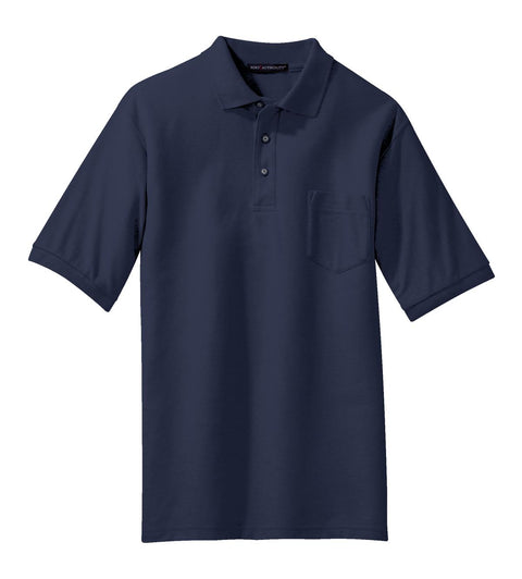 Port Authority K500P Silk Touch Polo with Pocket