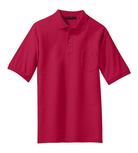 Port Authority K500P Silk Touch Polo with Pocket