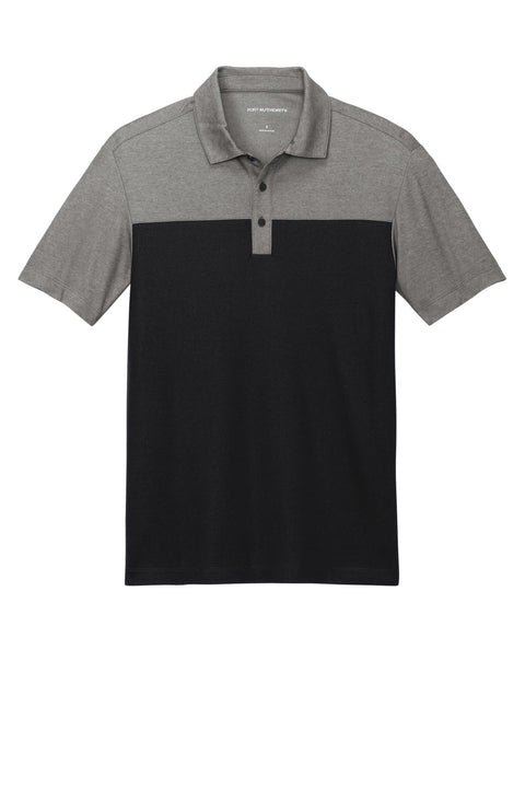 Port Authority K831 Fine Pique Blend Blocked Polo