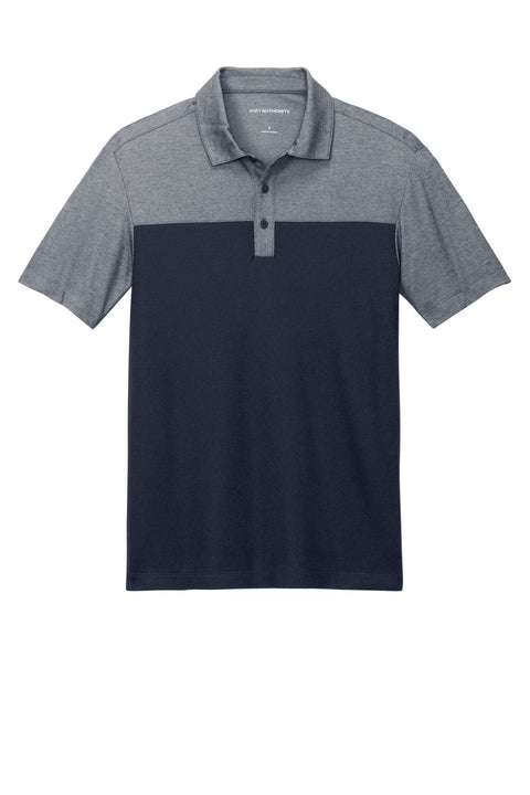 Port Authority K831 Fine Pique Blend Blocked Polo