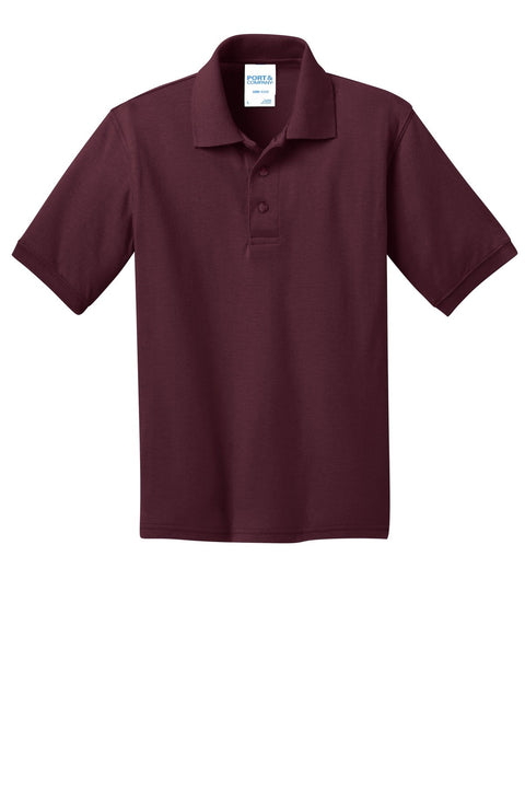 Port & Co KP55Y Youth Core Blend Jersey Knit Polo