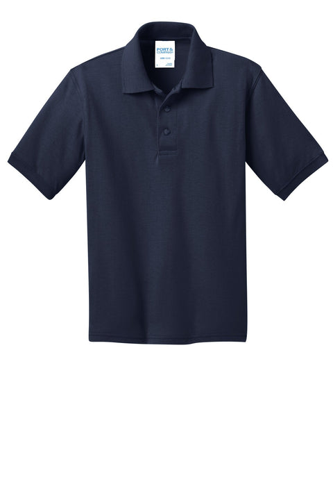Port & Co KP55Y Youth Core Blend Jersey Knit Polo