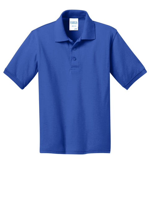 Port & Co KP55Y Youth Core Blend Jersey Knit Polo