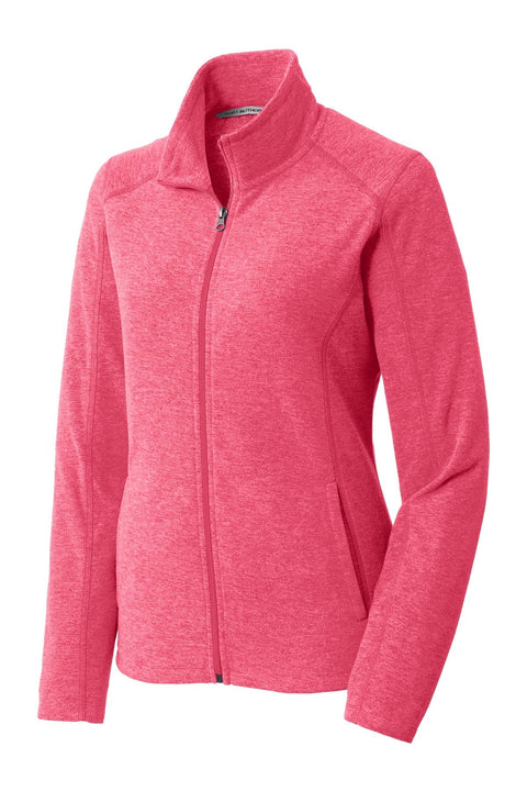 Port Authority L235 Women's Heather Microfleece Full-Zip Jacket