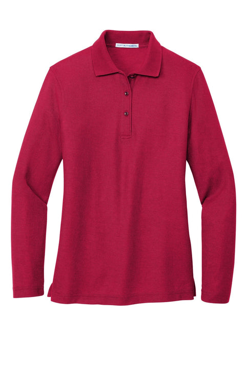 Port Authority L500LS Women's Silk Touch Long Sleeve Polo