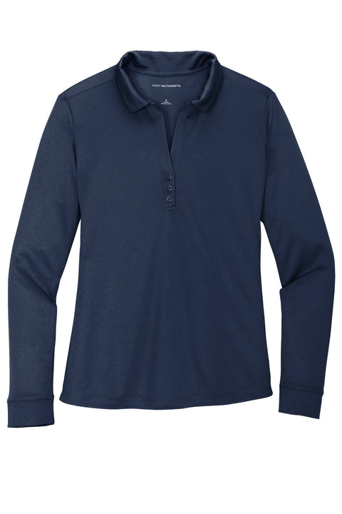 Port Authority L540LS Women's Silk Touch   Performance Long Sleeve Polo