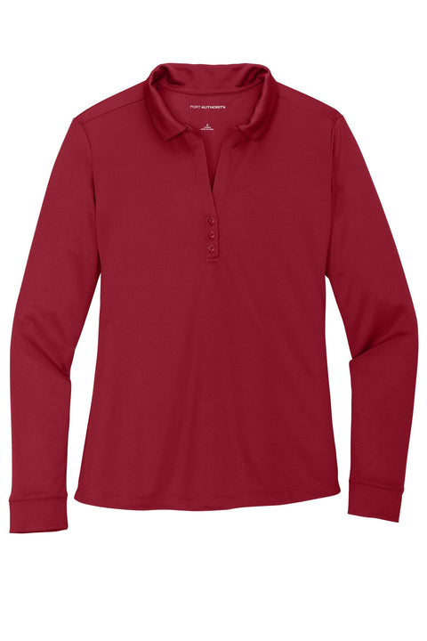 Port Authority L540LS Women's Silk Touch   Performance Long Sleeve Polo