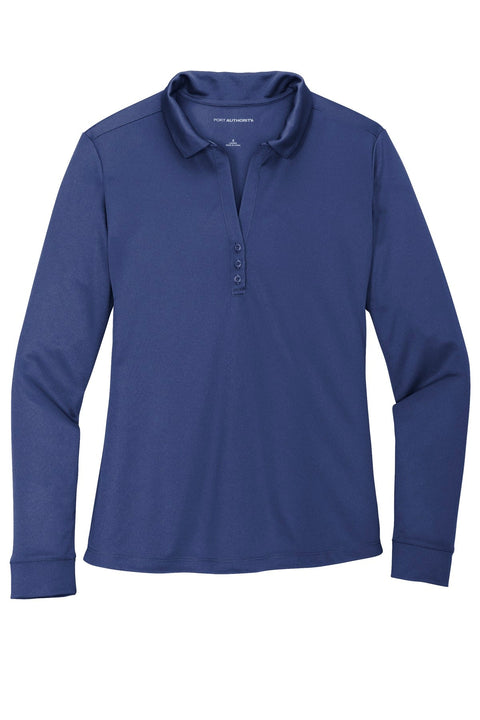 Port Authority L540LS Women's Silk Touch   Performance Long Sleeve Polo