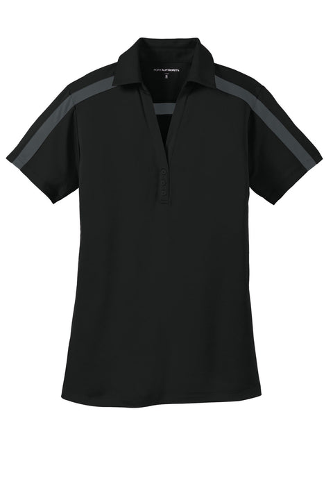 Port Authority L547 Women's Silk Touch Performance Colorblock Stripe Polo