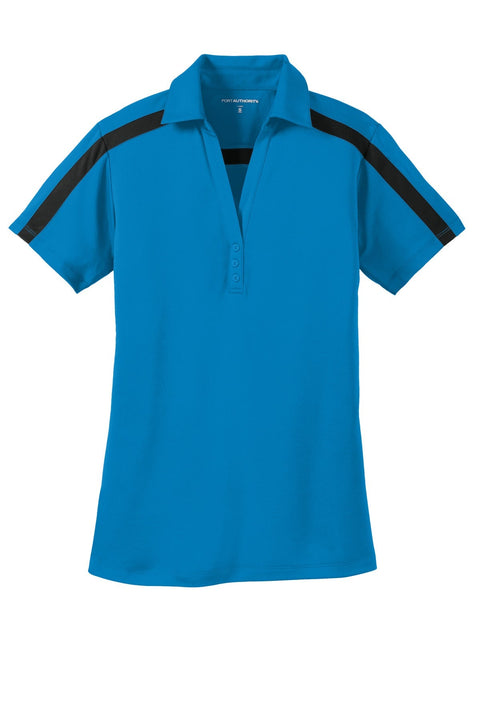 Port Authority L547 Women's Silk Touch Performance Colorblock Stripe Polo