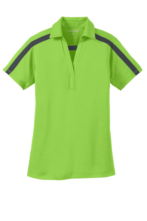 Port Authority L547 Women's Silk Touch Performance Colorblock Stripe Polo