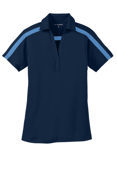 Port Authority L547 Women's Silk Touch Performance Colorblock Stripe Polo