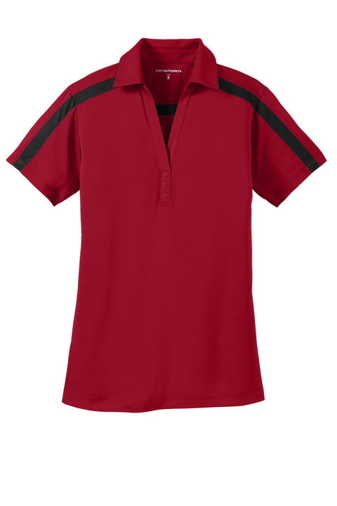 Port Authority L547 Women's Silk Touch Performance Colorblock Stripe Polo