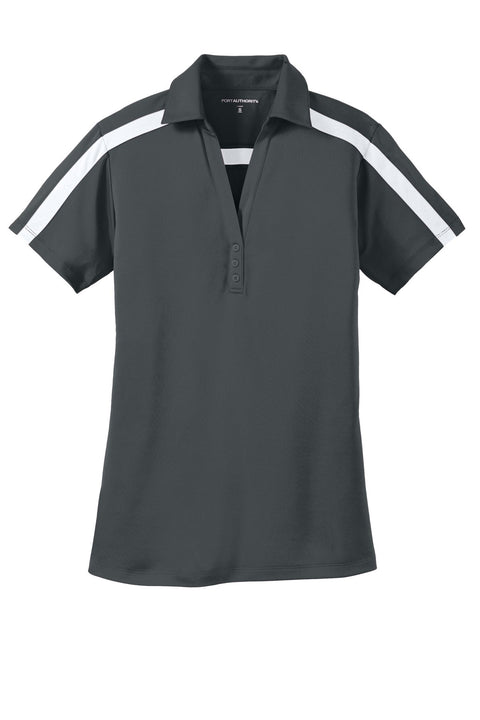 Port Authority L547 Women's Silk Touch Performance Colorblock Stripe Polo