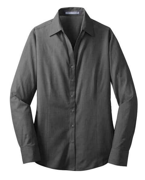 Port Authority L640 Women's Crosshatch Easy Care Shirt