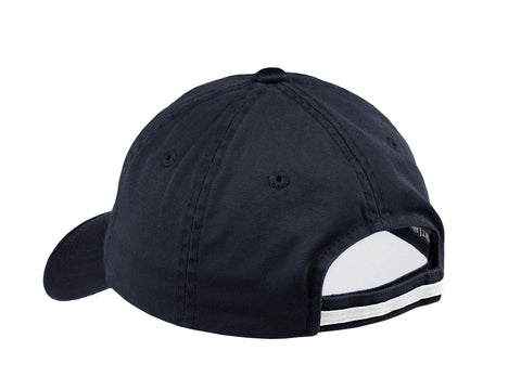 Port Authority C830 Sandwich Bill Cap with Striped Closure