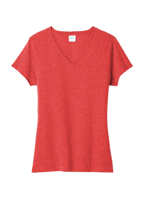 Port & Co LPC330V Women's Tri-Blend V-Neck Tee