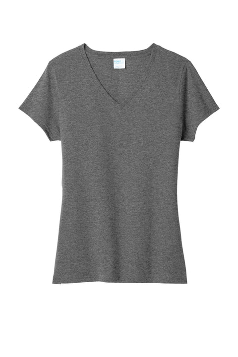 Port & Co LPC330V Women's Tri-Blend V-Neck Tee