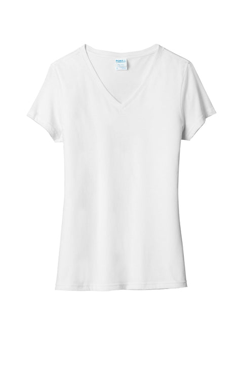 Port & Co LPC330V Women's Tri-Blend V-Neck Tee