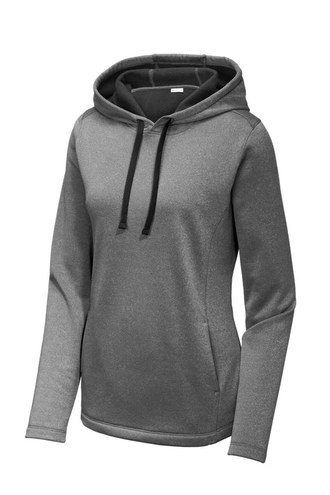 Sport-Tek LST264 Women's PosiCharge  Sport-Wick  Heather Fleece Hooded Pullover